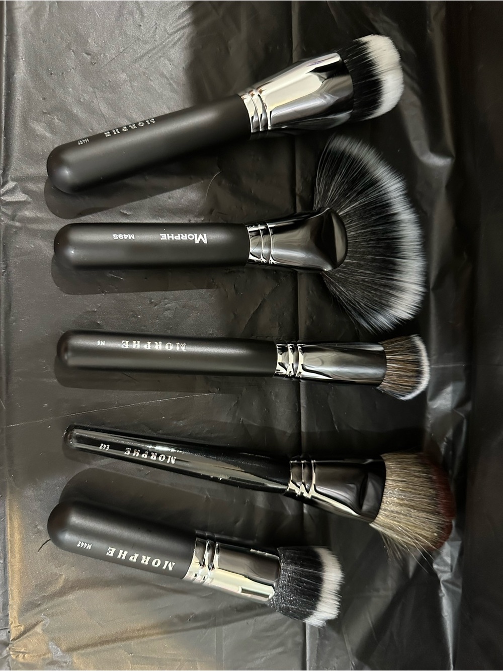 Morphe Black and White 5-Piece Makeup Brush Set